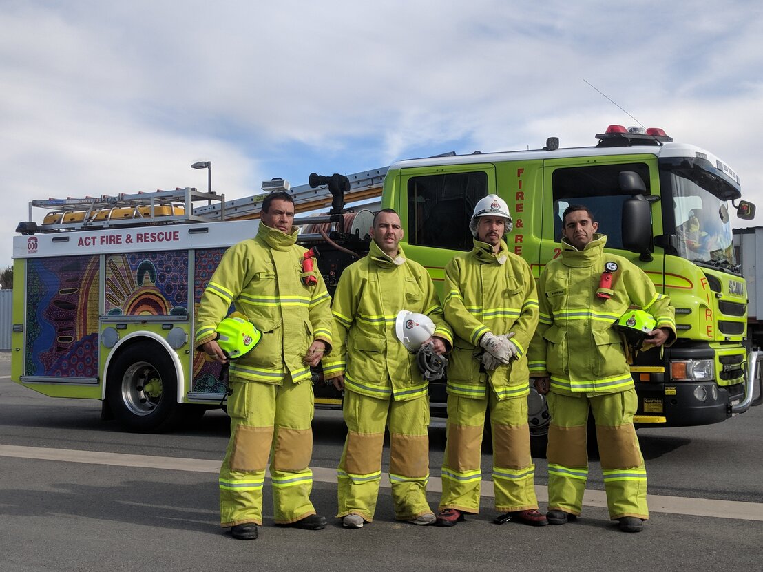 Firefighters supporting community safety